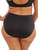 Elomi Cate EL4035 in Black plus size panty, back view showing rear coverage