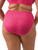 Back view of Elomi Zarla Brief EL302610 highlights the smooth stretch mesh and high-rise fit, designed to reduce bulges. The unique underband and paneling stay in place without flipping or rolling.
