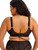 Elomi Tiernie EL303334 in Black full bust plunge bra, side view showing cup shape and side support
