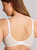 Panache Evangeline 11435 in White full bust underwire bra, back view showing band, hook-and-eye closure and straps