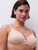Chantelle Norah C13FN3 in Black; 01N / Nude Blush; Ojw / Blushing Pink; 010 / White; Onl / Talc t-shirt bra, side view showing cup shape and side support