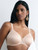 Chantelle Norah C13FN3 in Black; 01N / Nude Blush; Ojw / Blushing Pink; 010 / White; Onl / Talc t-shirt bra, back view showing band, hook-and-eye closure and straps