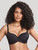 Panache Cari Spacer Bra 7961 in Black, front view, full bust t-shirt bra with smooth seamless cups