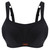 Panache 5021 full bust sports bra, close-up of cup fabric and detail in Black