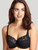 Panache Envy 7285 in Black full bust balconette bra, showing cup shape and side support
