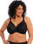 Elomi Smooth EL4301 Black on model, everyday underwire bra for full busted women with invisible smoothing under t-shirts and knits Elomi Smooth EL4301 Black on model, everyday underwire bra for full busted women with invisible smoothing under t-shirts and knits