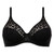 Chantelle Norah C13F10 underwire bra, close-up of cup fabric and detail in Black