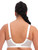 Elomi Morgan EL4111 White back view, smoothing wings and anchored band for everyday stability