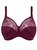 Elomi Morgan EL4111 Blackberry close-up, stretch lace top cup and secure underwire frame for all-day lift