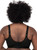 Goddess GD6912 Sports Bra Black Snake back view, wide smoothing wings and adjustable straps for all-day comfort without wires