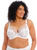 Elomi Brianna EL8080 White, crisp lace plunge with strappy neckline and three-part unlined cup for lifted shape