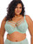 Elomi Brianna EL8080 Frozen, cool-tone lace plunge with strappy neckline and unlined three-part cups for breathable support