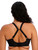 Elomi Energise Underwire Sports Bra EL8041 Black, showing racerback J-hook conversion and wide supportive straps for large cup and plus size busts