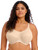 Elomi Energise Sports Bra EL8041 in Beige, high impact underwire sports bra for plus size and full busted women, available in UK sizes at a bra store near me