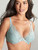 Panache Ana High Apex Plunge Bra 9391 in Blue/Ash Rose, full bust plunge bra