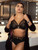 Elomi Namrah Brazilian Brief EL301355 in Black, front view, plus size panty with comfortable coverage