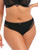 Elomi Priya Brazilian Brief EL4557 in Black, front view, plus size panty with comfortable coverage
