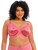 Elomi Cate Bra EL4030 Desert Rose, soft pink fashion color with embroidered sheer top cup for full figure support