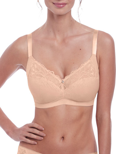The VOEM Women's Rayon Wirefree Molded Lace Built in bra