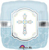 18"A Blessing Cross Blue flat (10 count)