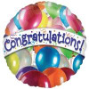 18"A Congratulations, Many Balloons flat (10 count)