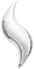 42"A Curve Silver flat (3 count)