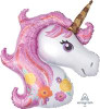 33"A Unicorn Magical Head Pink Pkg (5 count)
