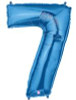 34"S Blue 7 flat (1 count)