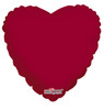18"C Heart Burgundy flat (10 count)