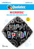 18"Q Happy Birthday Robot Cogwheels Pkg (5 count)