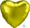 18"A Heart Satin Luxe Lemon Yellow flat (10 count)