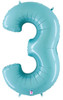 34"S Pastel Blue 3 flat (1 count)