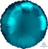 18"A Round Satin Luxe Aqua Blue flat (10 count)