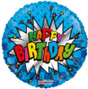 18"C Happy Birthday Burst Pkg (10 count)