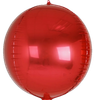 18"B Sphere Red flat (5 count)