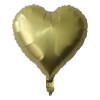 18"B Heart Matte Gold flat (10 count)
