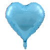18"B Heart Light Blue flat (10 count)