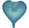 18"B Heart Holographic Light Blue flat (10 count)