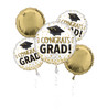 Bouquet Grad Congrats  Gold Glitter Pkg (1 count)