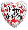 36"C Happy Birthday Love Hearts Pkg (5 count)