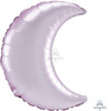 35"A Crescent Moon Satin Pastel Pink flat (3 count)