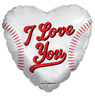 18"C I Love You Baseball Heart Pkg (10 count)