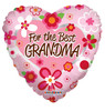 18"K For The Best Grandma (10 count)