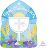 18"A Blessed First Communion Blue flat (10 count)
