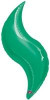 36"A Curve Green flat (3 count)