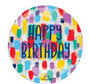 16"A Clearz Printed Happy Birthday Pkg (5 count)