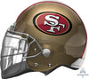 21"A Sports Football Helmet San Francisco 49ers flat (5 count)