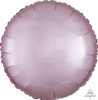 18"A Round Satin Luxe Pastel Pink Pkg (5 count)