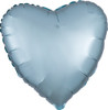 18"A Heart Satin Luxe Pastel Blue Pkg (5 count)