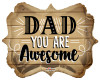 18"K Dad Awesome Pkg (10 count)